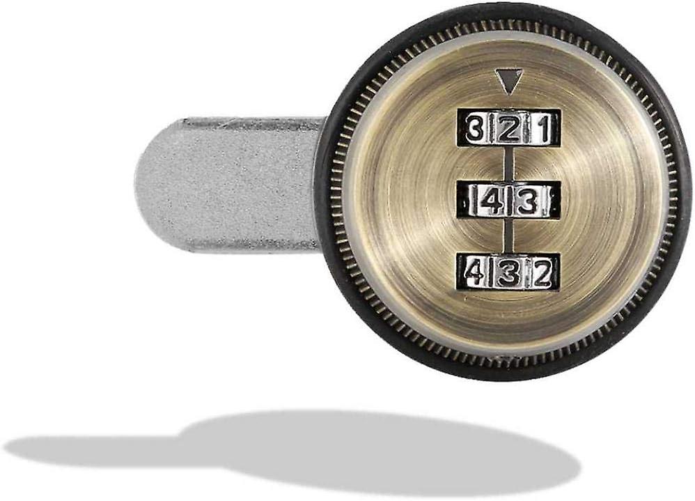(20mm) Code Combination Cam Lock, 3 Digit Mechanical Password Lock, Keyless Mailbox Lock, Retro Cabinet Drawer Password Code Lock