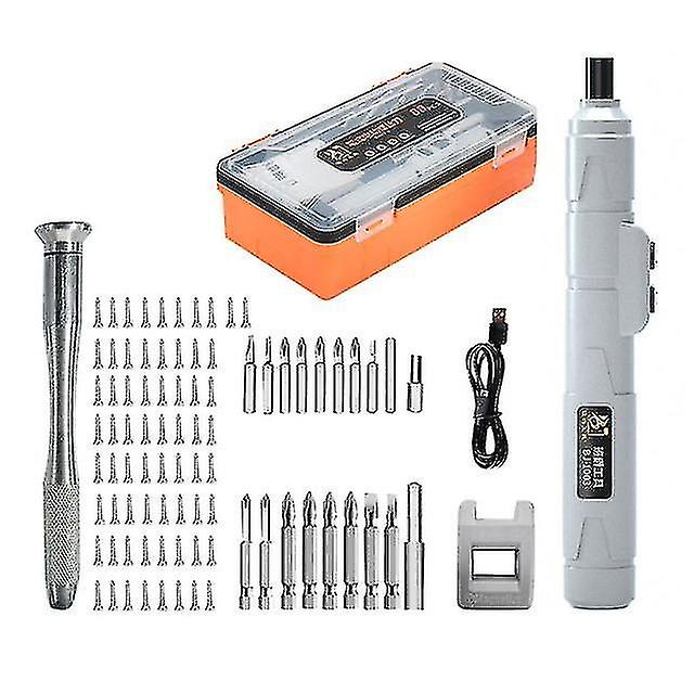 Cordless Mini Electric Screwdriver Set Wireless Usb Rechargeable Screwdriver For Repairing Clock With 12pcs/88pcs Magnetic Bits