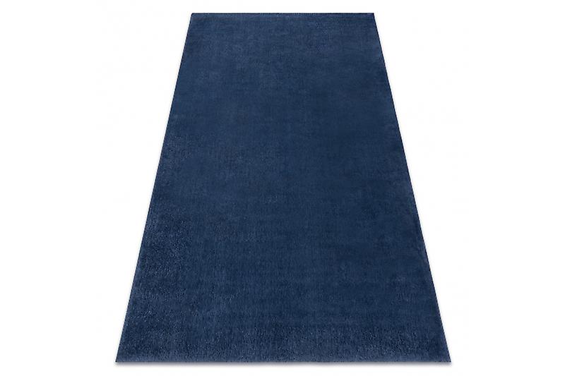 Modern washing carpet LINDO navy blue, anti-slip, shaggy
