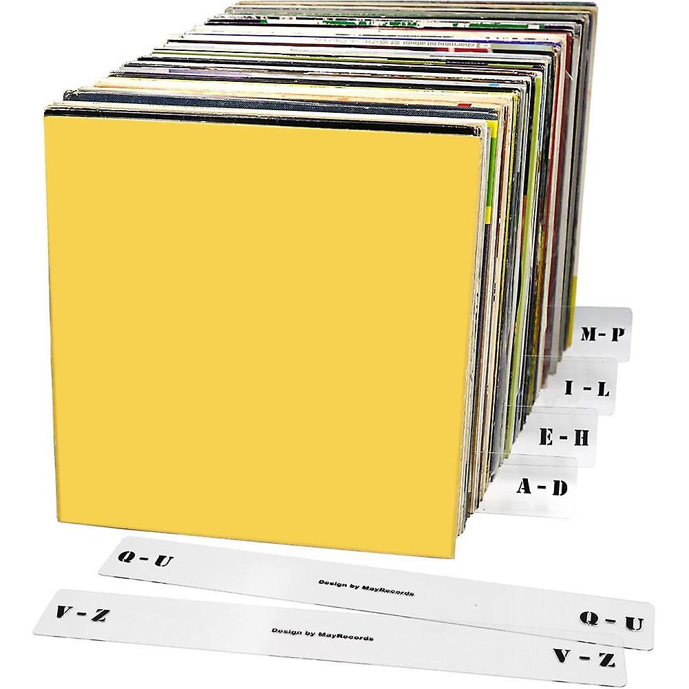 6個アクリルビニールレコードカテゴリラベルカードセパレーターカード仕切り