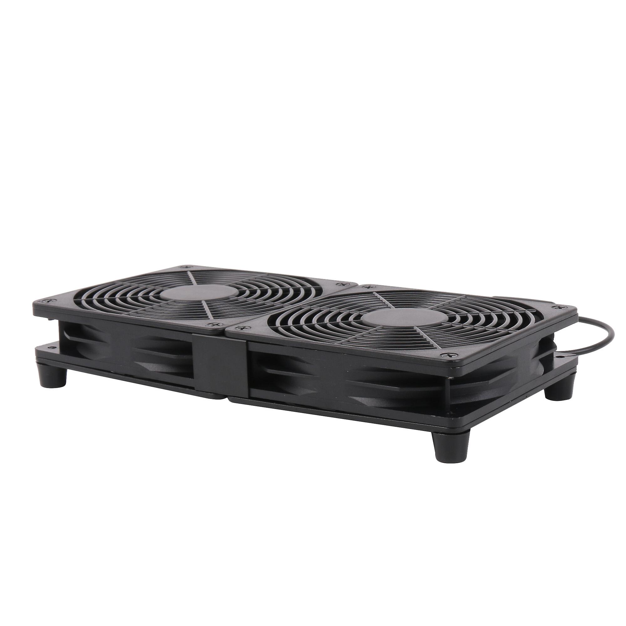 2 Pcs Dual Case Fan for Cooling Ventilation Exhaust Projects Receiver