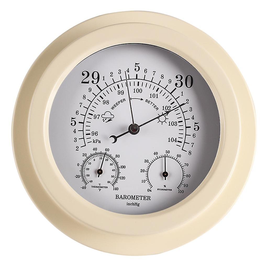 Barometer Thermometer Hygrometer Dial Type Barometric Pressure Temp Humidity