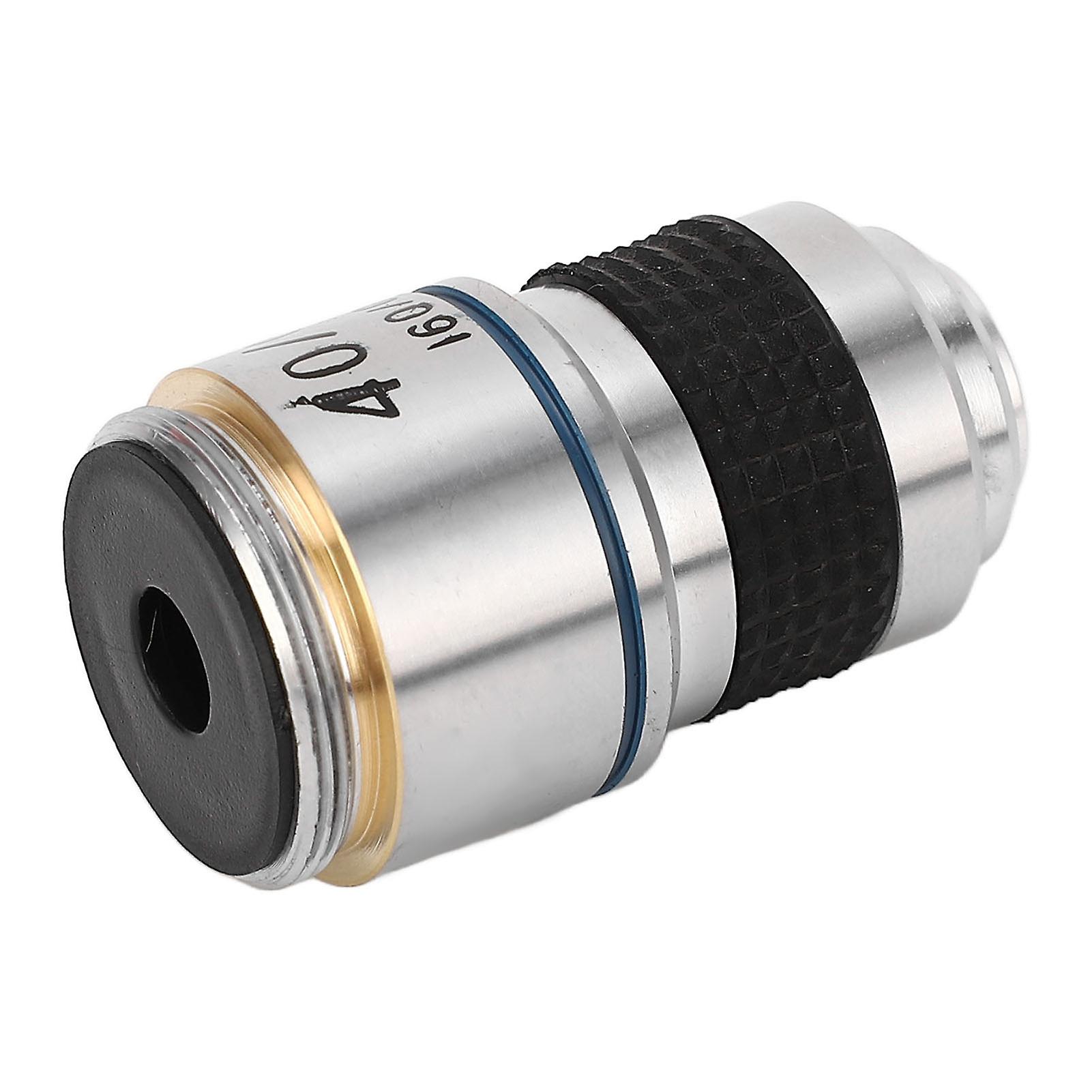 Microscope Objective Lens Biological 40X 185 Achromatic Universal Standard RMS Thread 