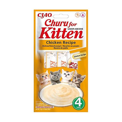 Chicken churu for kittens <12m 4 sticks of 14g (Chicken - Seafood - Meat)