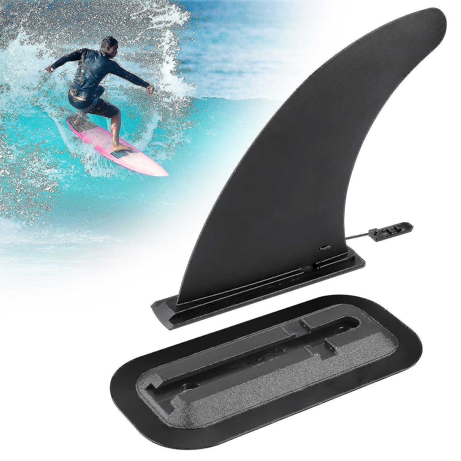 8 Inch Removable Universal Surfboard Sup Fin With Fin Base, Detachable Center Fin Stand Up Paddle Board