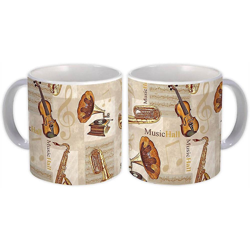 Gift Mug: Musical Instruments Sax