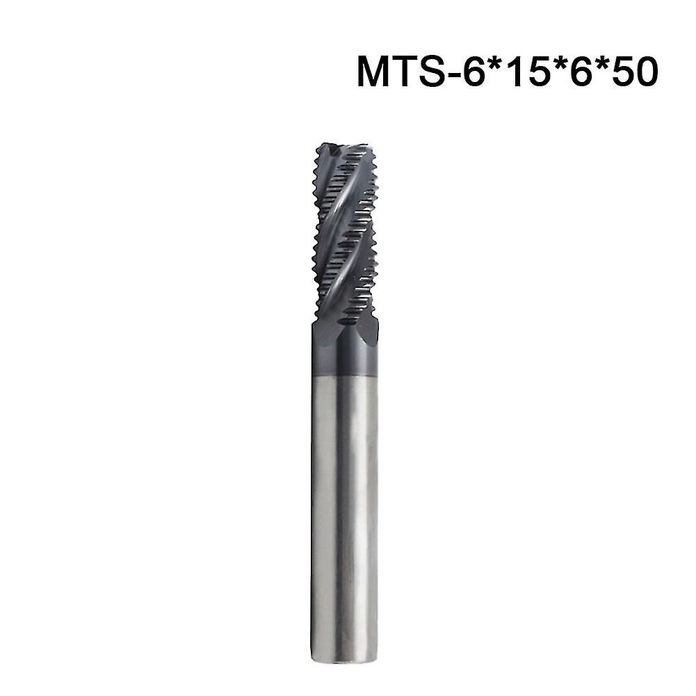 1pc Roughing Milling Cutter Drill Bit Solid Carbide W/ 4 Teeth Altin Coating For Cnc Milling Machine