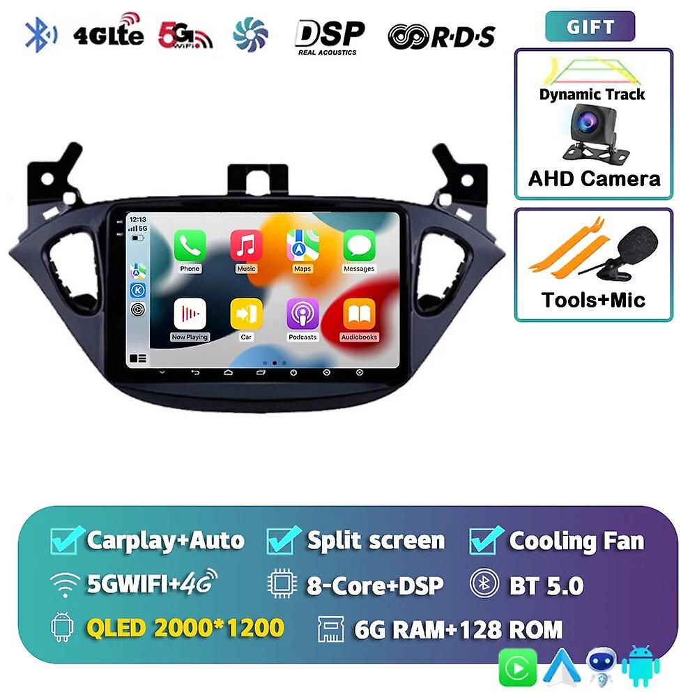 Android 13 Carplay Car Radio For Opel Corsa E 2015-2017 2018 2019 Opel Adam 2013 - 2016 Multimedia Player Stereo Wifi+4g Bt Dsp