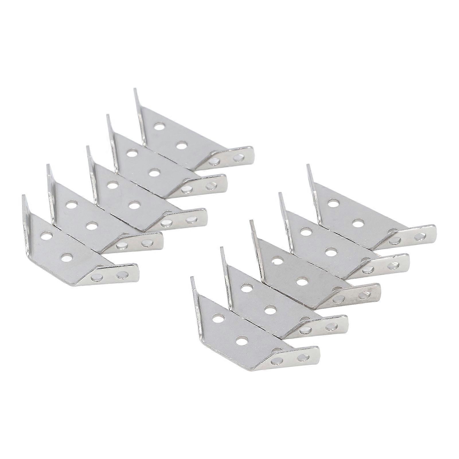 10pcs En Acier Inoxydable Multifonction Triangle Angle Angle Attache Étagère Support Connecteur Support avec 70 Vis