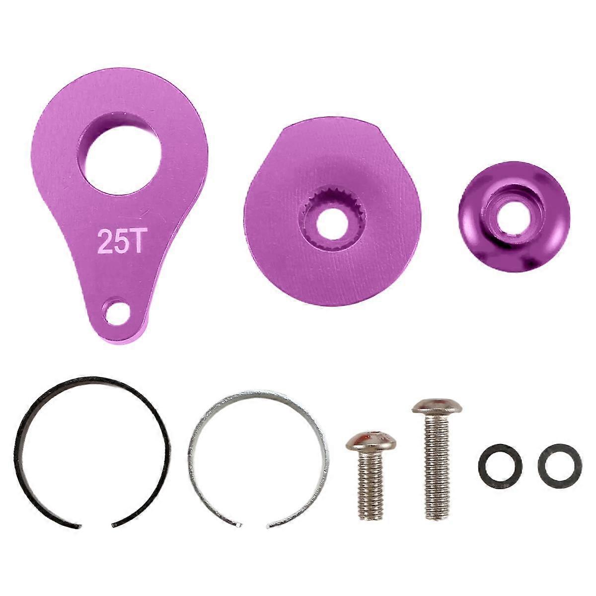 25T Steering Servo Arm Horn 1 Hole para RC Crawler Car Large Torque Digital Servo Upgrade Parts Purple