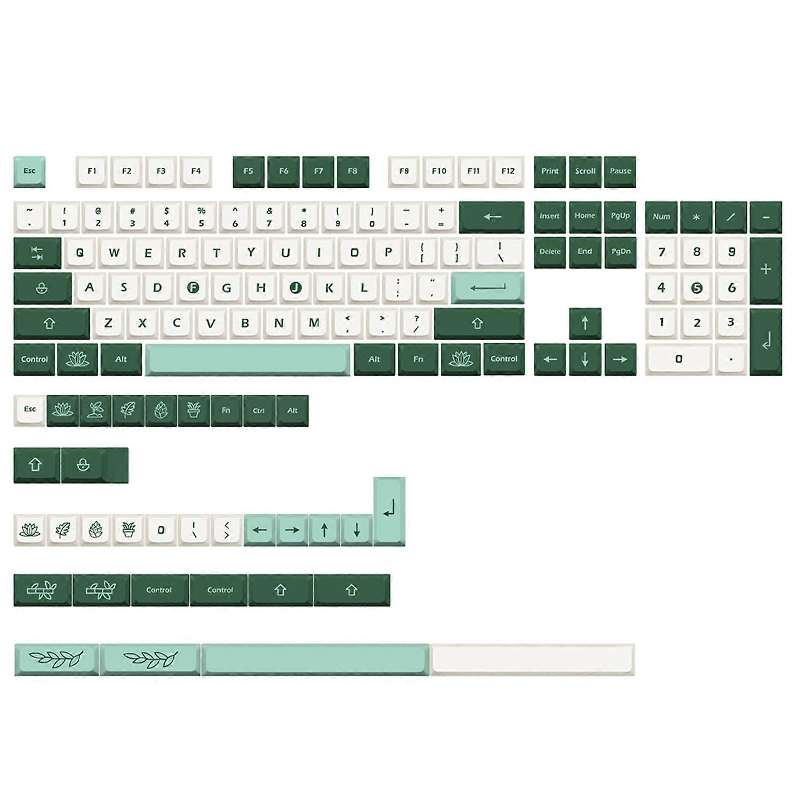  137Keys XDA Profile Custom Keycap PBT Dye Sublimation for Mechanical Keyboard