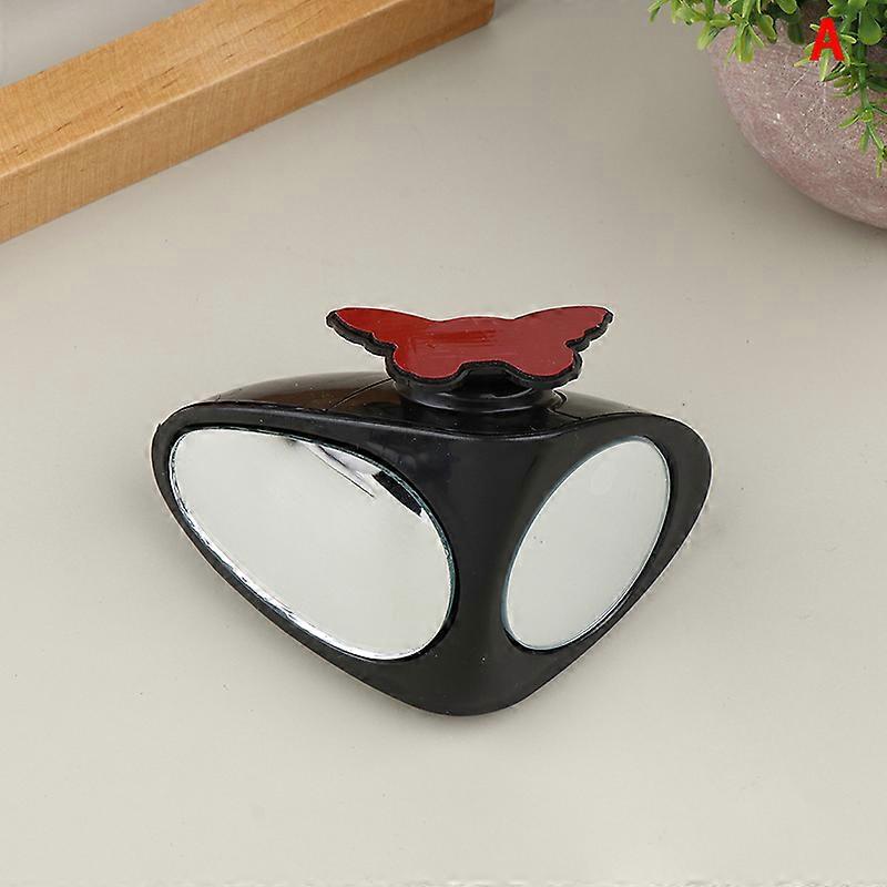 2 en 1 voiture angle mort miroir grand angle miroir 360 rotation réglable convexe rétroviseur vue vue avant roue automatique miroir
