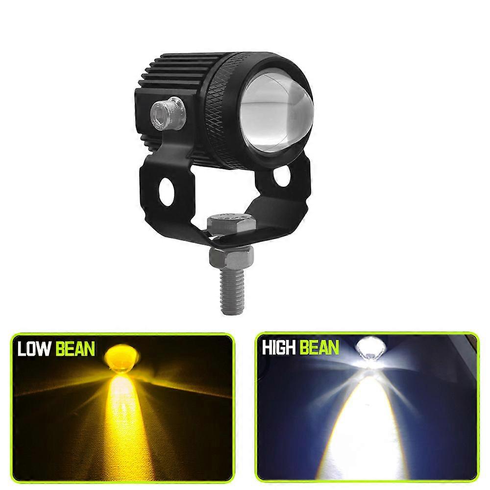 Work Light 12V Additional Motorcycle Headlight LED Driving Fog Lights Aux Spotlights White Amber For Car Auto Truck ATV UTV SUV