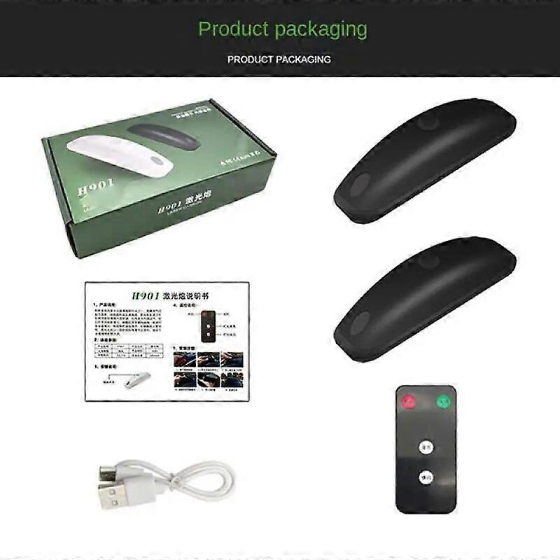 2PCS Car Exterior Roof Laser Warning Lights Remote In~Car High Light Long Dynamic Green Laser Light FN9U3649