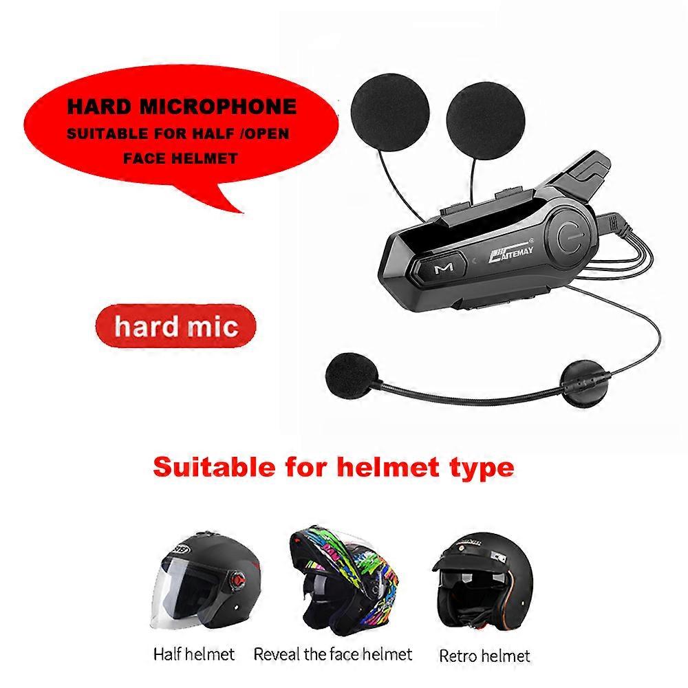 1/2pcs Bluetooth Intercom Motorcycle Helmet Bluetooth Headset for 2 Rider intercomunicador Moto Intercom Headset Wireless~10962