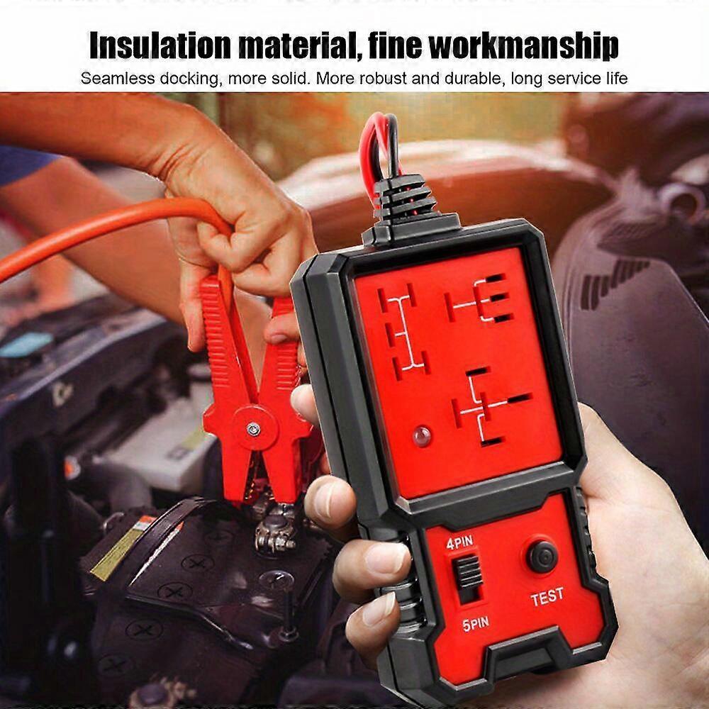 2023 Newest Red Relay Tester 12V Universal Electronic Automotive Car Circuit Detector Battery Checker Auto Repair Tool