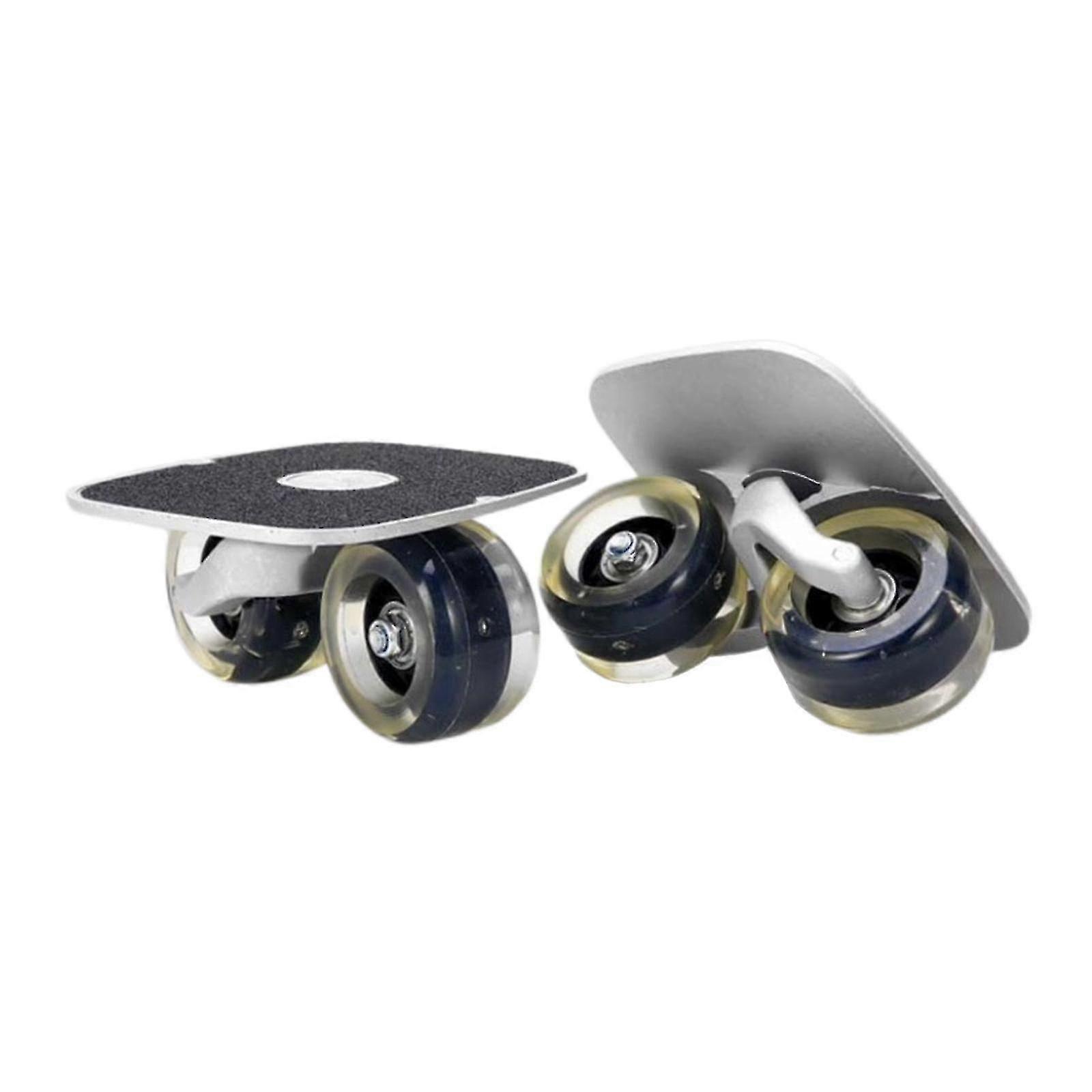 Roller Road Drift Skates Plate 户外分体式滑板透明黑色车轮-有货