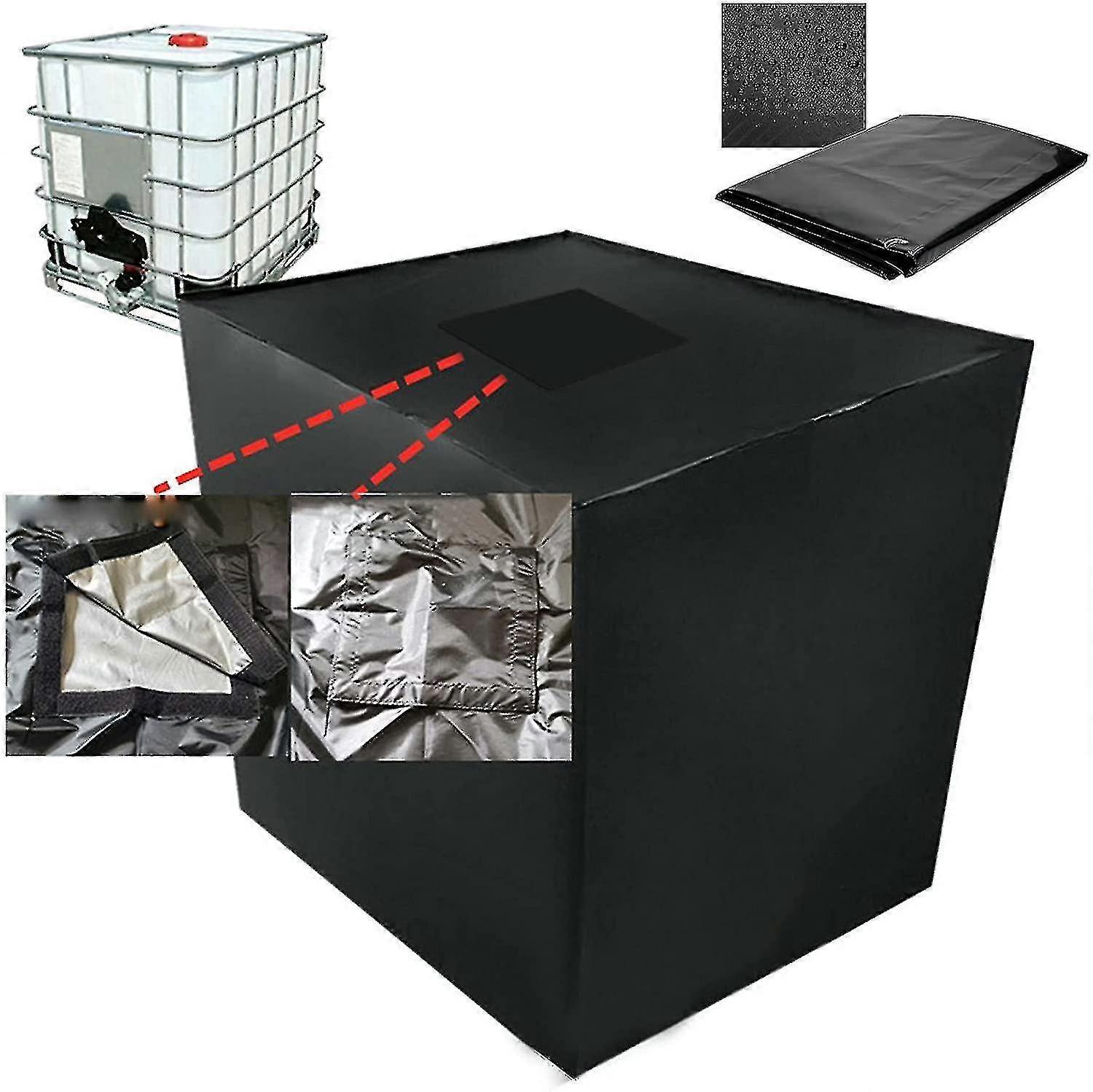 Water Tank Cover, Cover For 1000 L Ibc Tank With Rectangular Cover 25x25cm