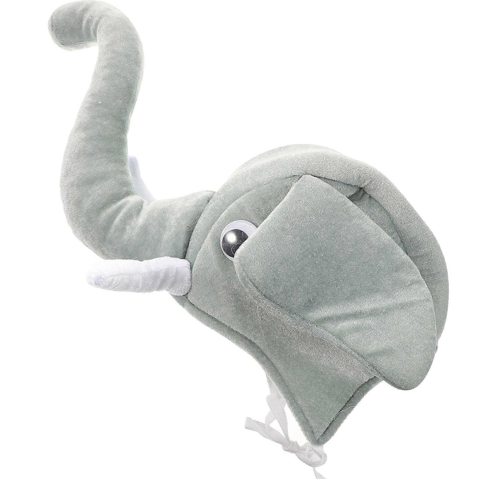 Interaction Animal Performance Costume Elephant Shaped Hats for Parent Child