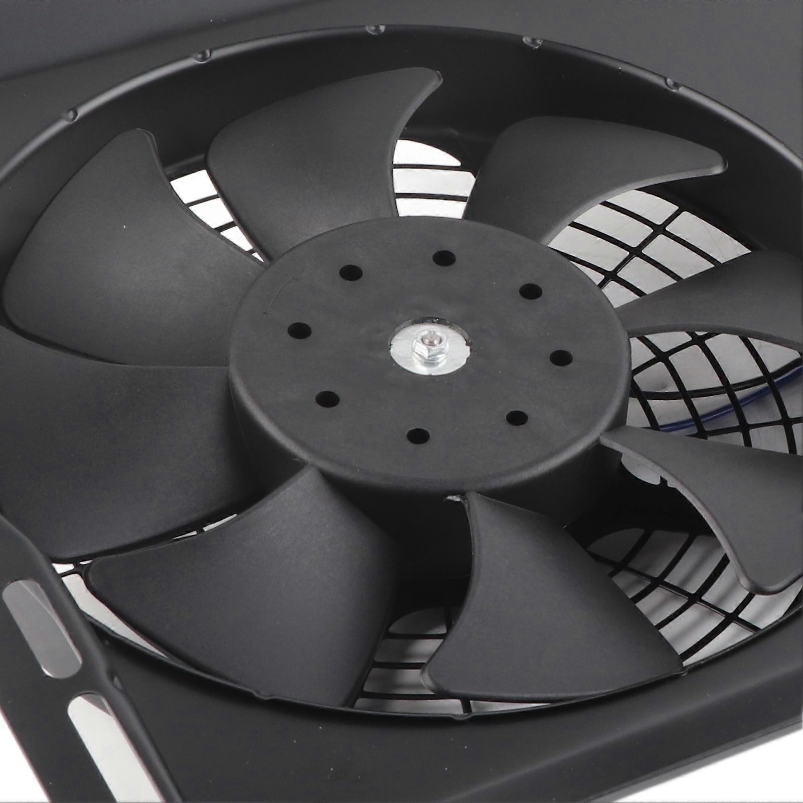 12V 80W Radyatör Çift Soğutma Fanı Demir Çerçeve Yüksek Güçlü Su Deposu Isı Dağılımı Evrensel Araba Modifikasyonu