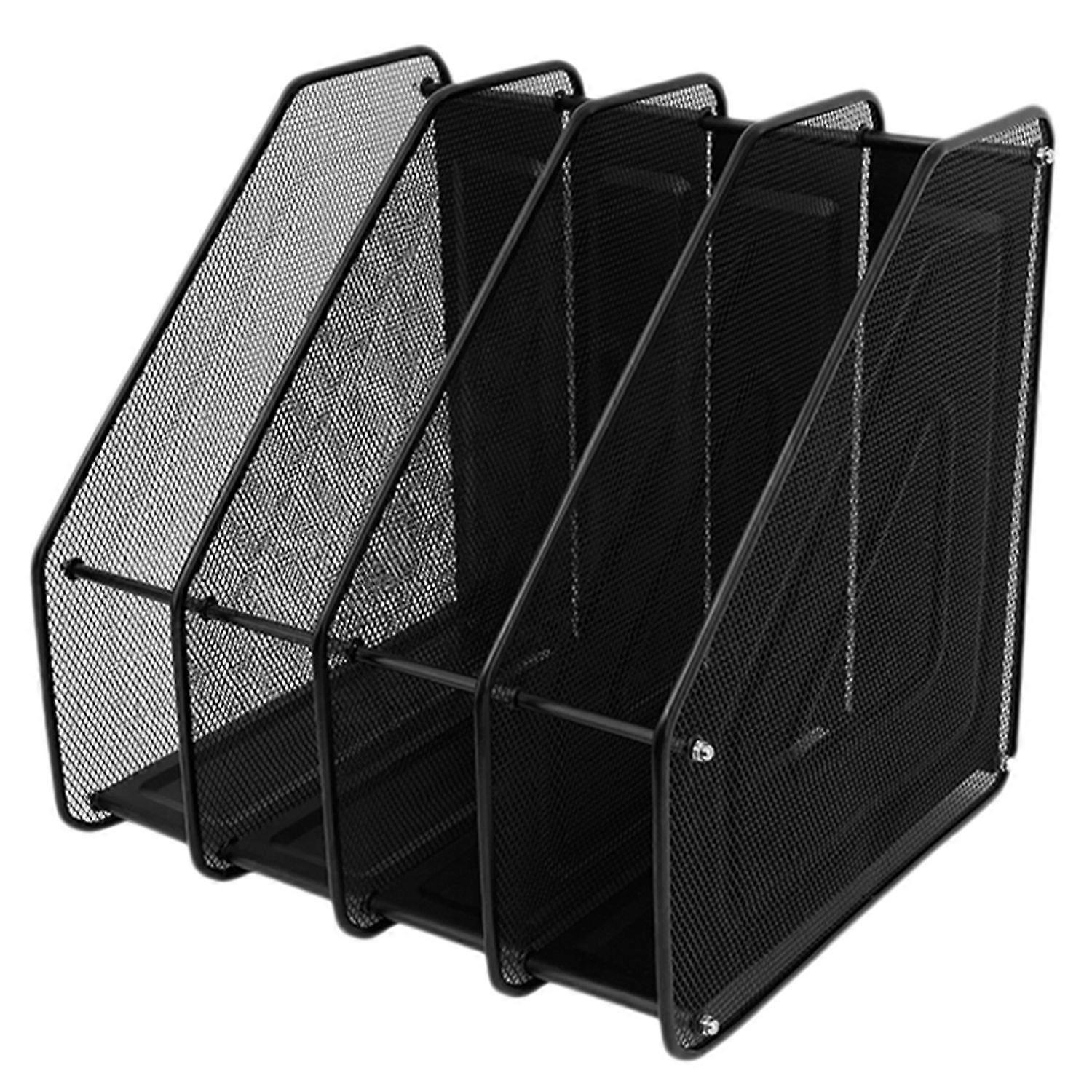 Straight Angle Office Supplies Multi Layer Metal Iron Net File Rack Table Finishing Folder Student