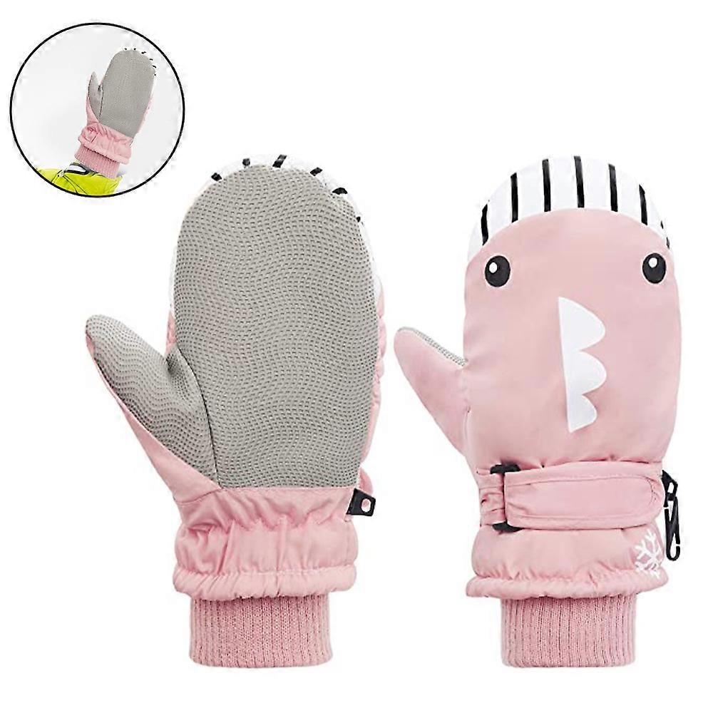 Varma vinterstickade handskar för 1-3 år gammal bebis | Unisex Vantar för småbarn