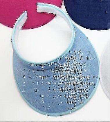 Women Casual Sun Visor Hat, Adjustable Straw Topless Cap