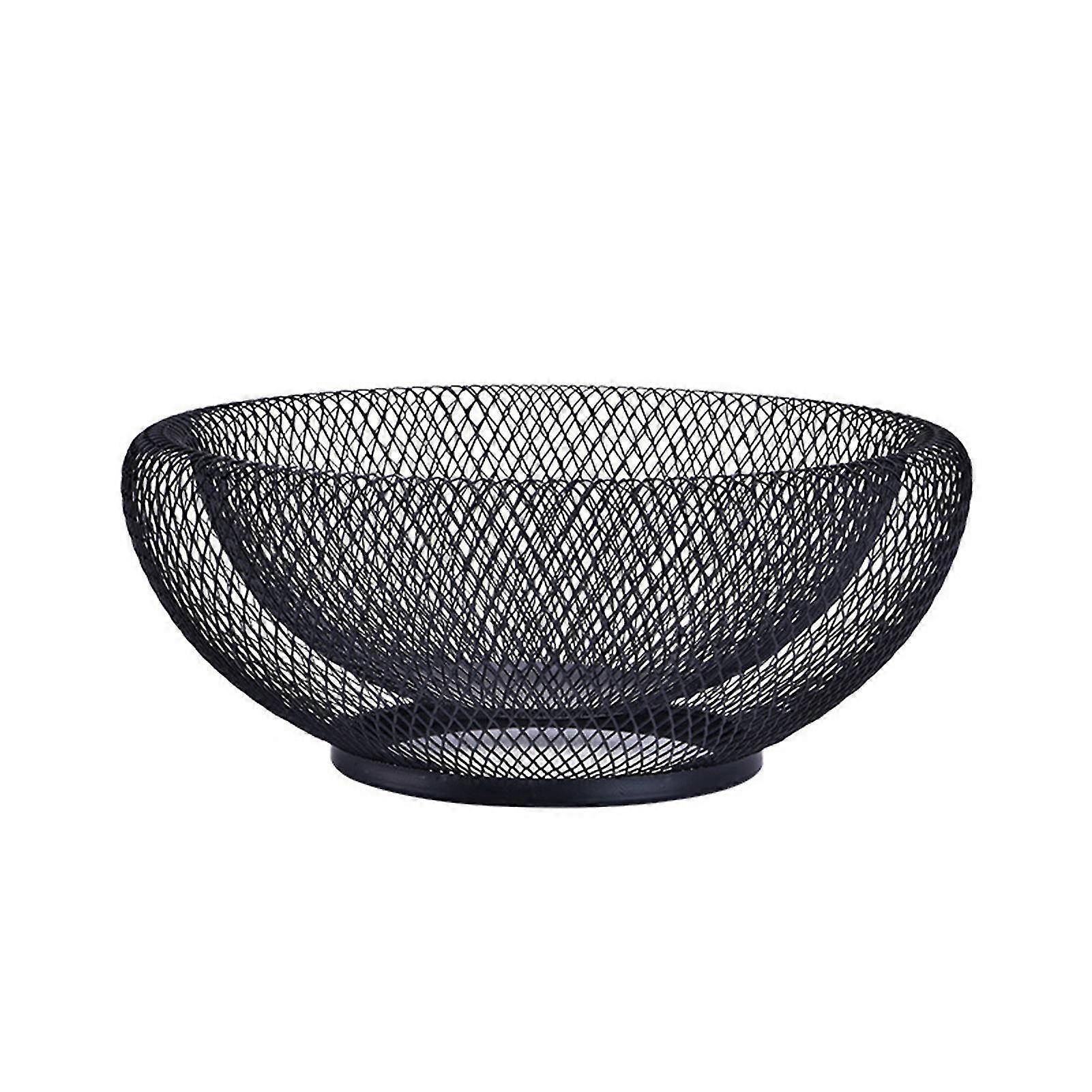 クリエイティブフルーツボウルダブルレイヤーアイアンバスケットシンプルな収納オーガナイザーホーム