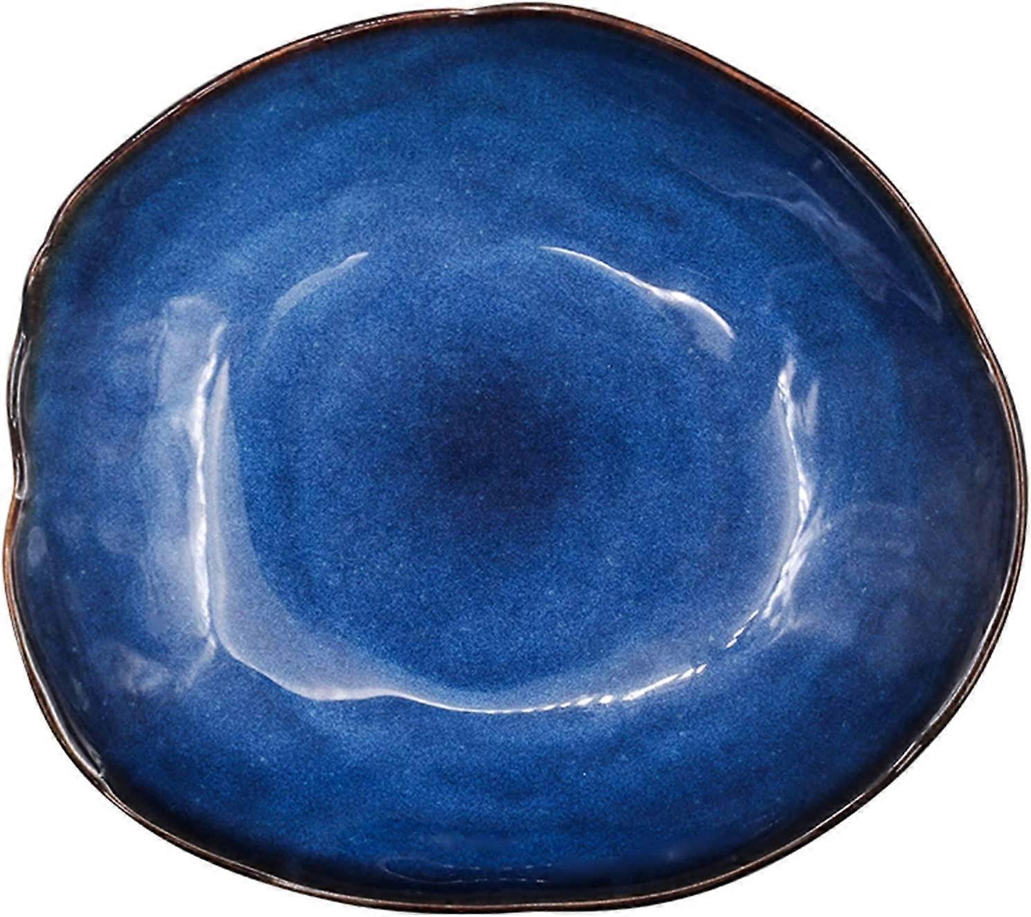 Cat-eye blue ceramic tableware