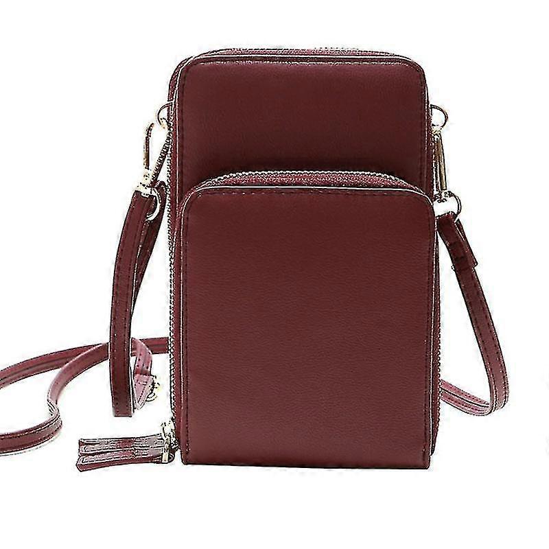 crossbody cell phone shoulder zipper pockets bag / handbags