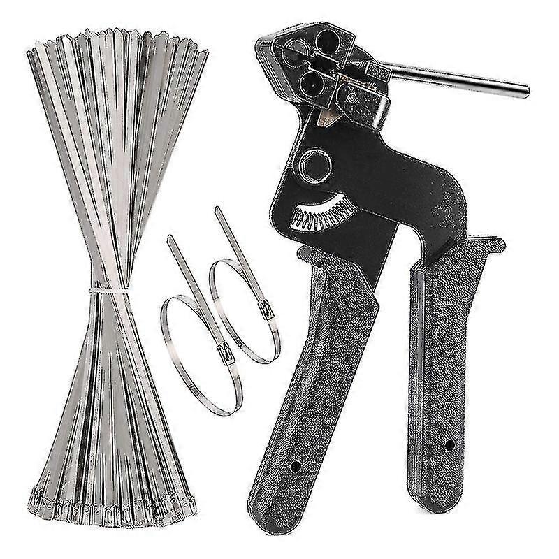 200pcs metal tie wrap tool, cable tie adjustable sizes 4.6x250mm