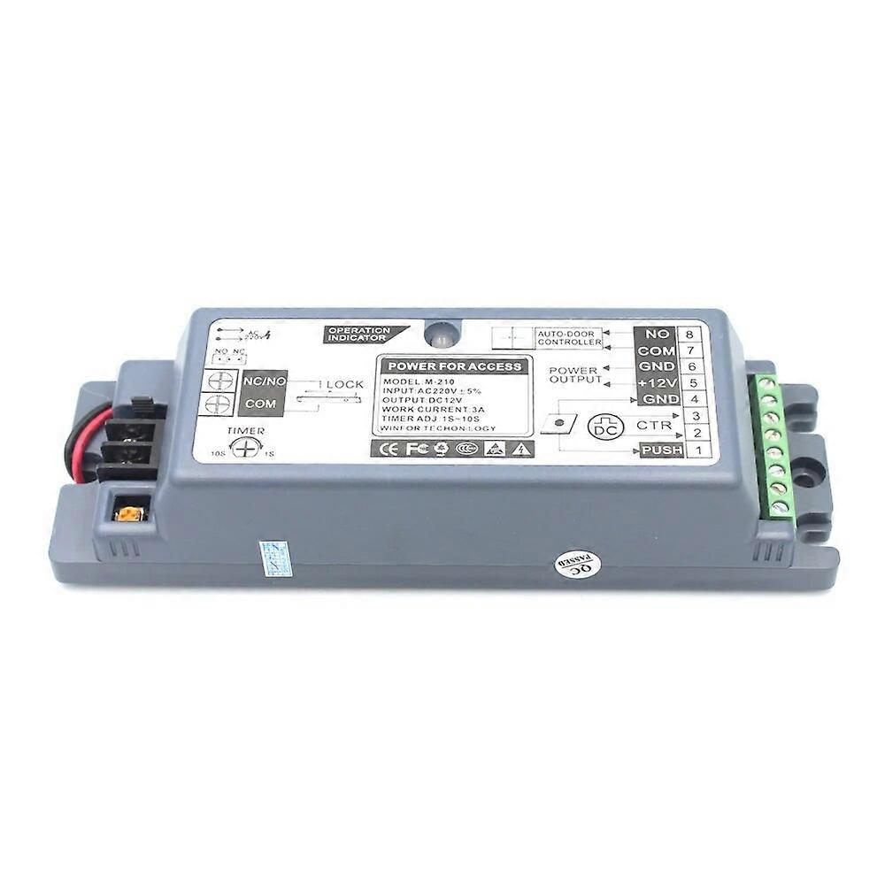 12VDC Access Control Power Supply Switch 5A Time Delay Adjustable AC220V Input NO/NC Output for Access Control system