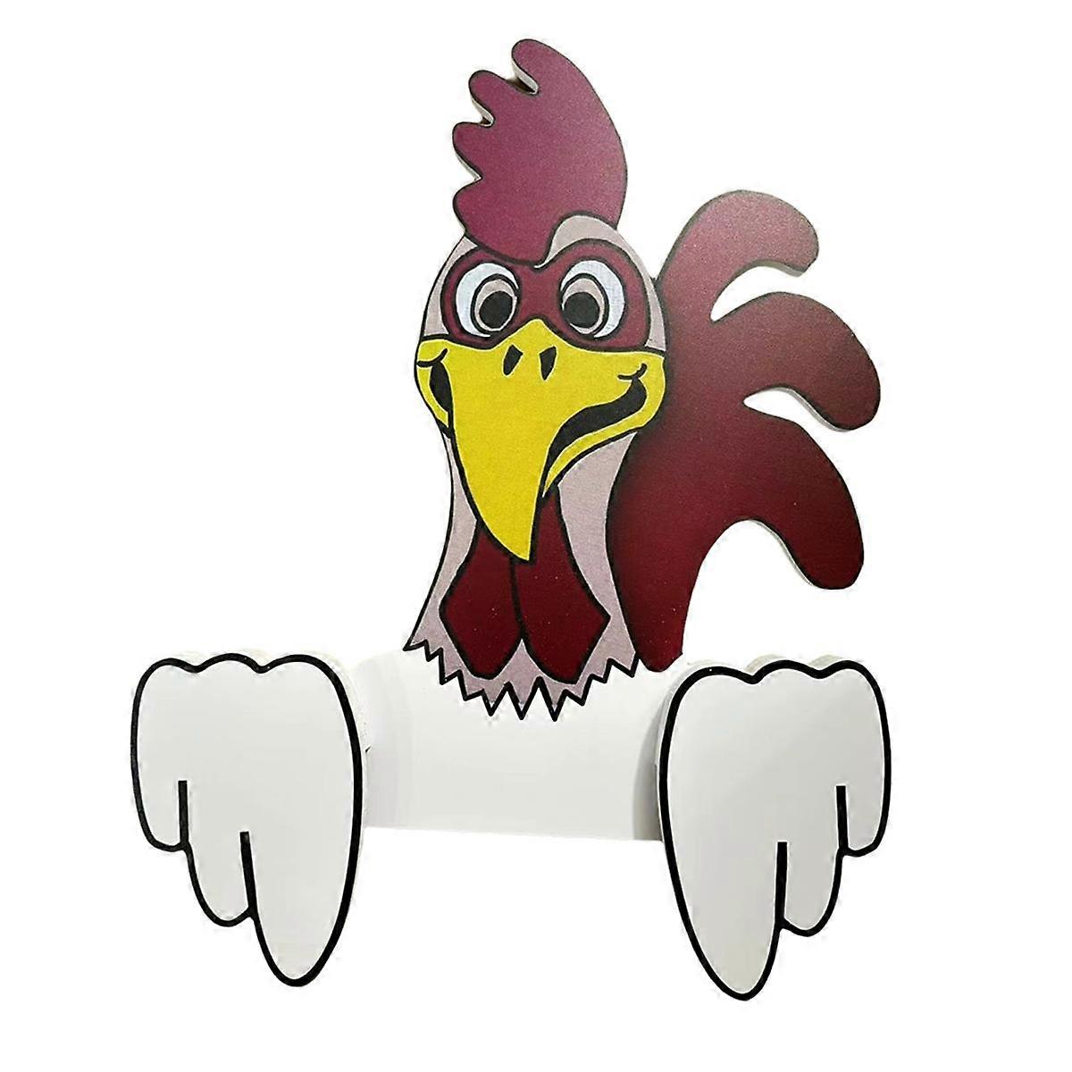 رأس دجاجة حيوان سياج منظر فناء فني ديكور سياج خارجي