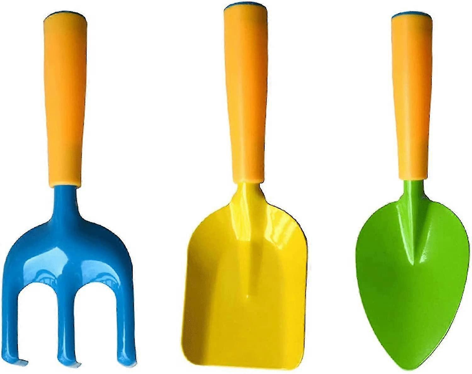 3pcs Kids Gardening Tool Set With Handle For Loosening Soil, Weeding