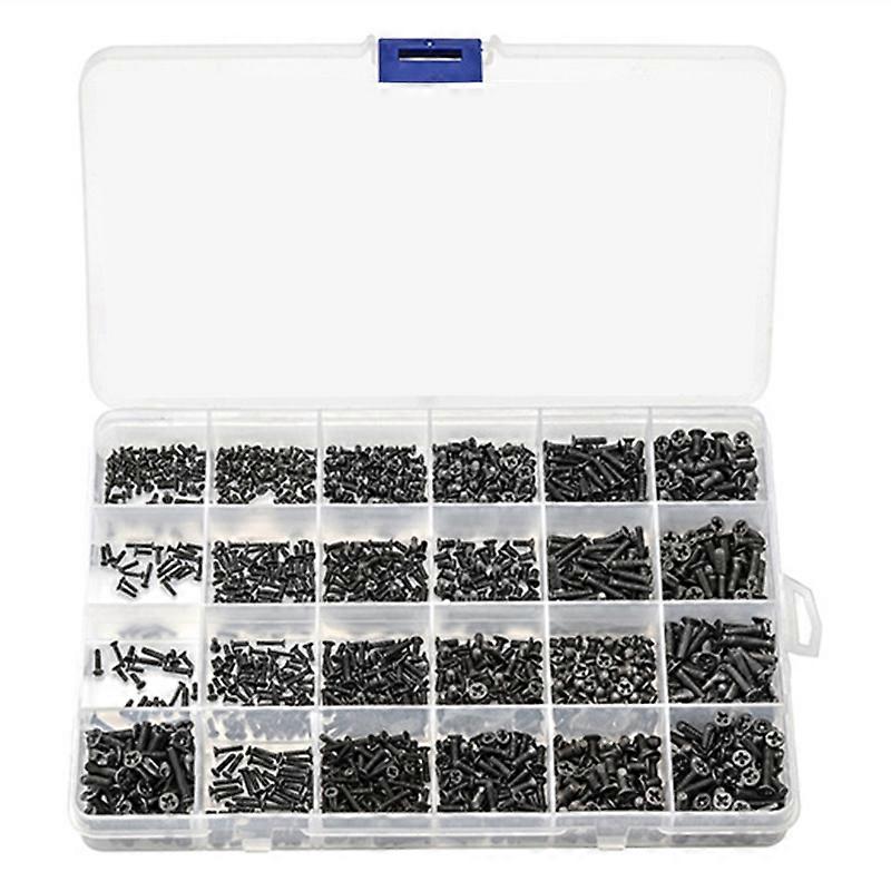 720Pcs Senkkopf Flachkopf Mini Schraube Set M 1,4 M 1,7 M2 M 2,5 M3 Carbon Stahl Computer Notebook Lap
