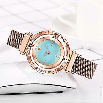 I Love You Forever Jewelry  Stainless Steel Strap Women's Quartz Gift Watch
