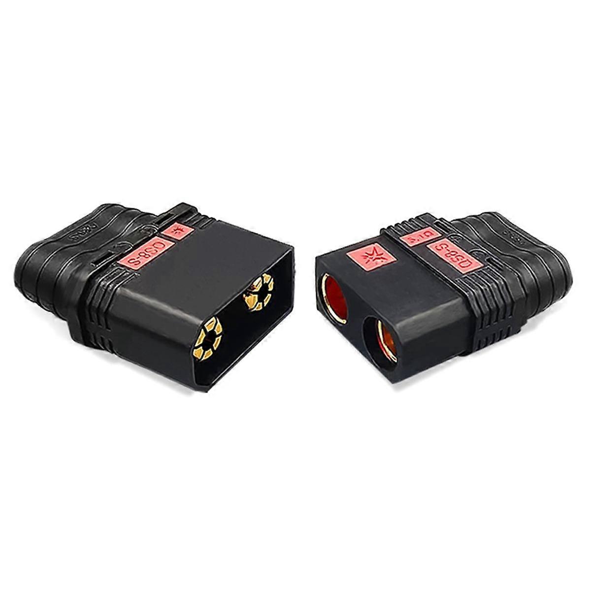 QS8-S Heavy Duty Battery Connector Anti-Spark Gold Connector Large Power Plug for RC Plant Protecti