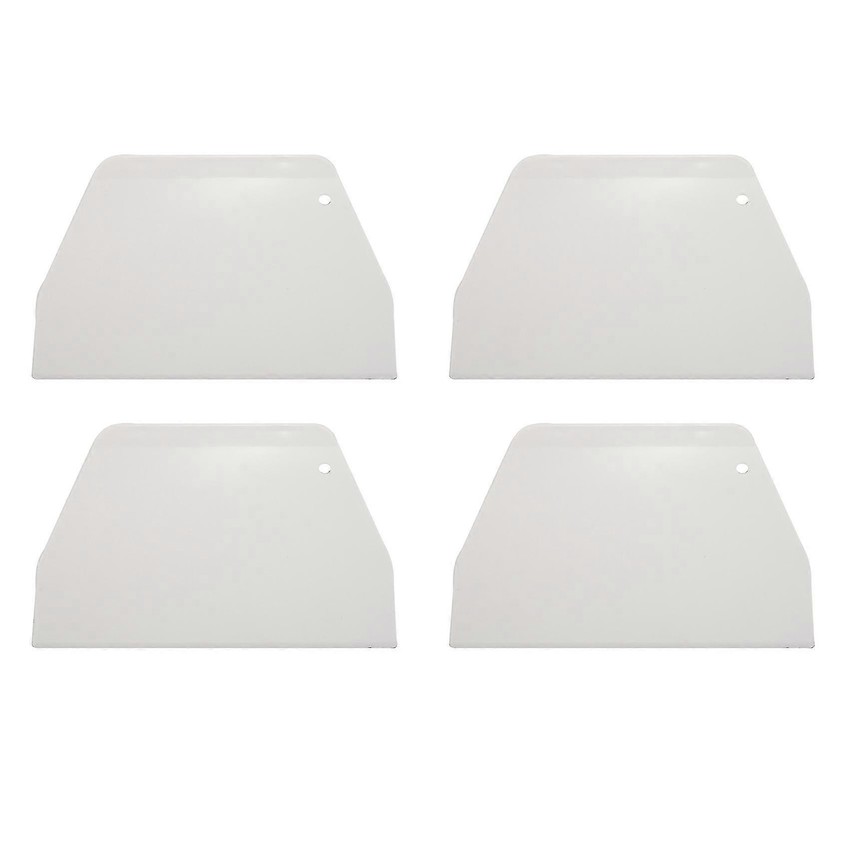 Flat White Plastic Cake Decorator Dough Pastry Scraper Tool