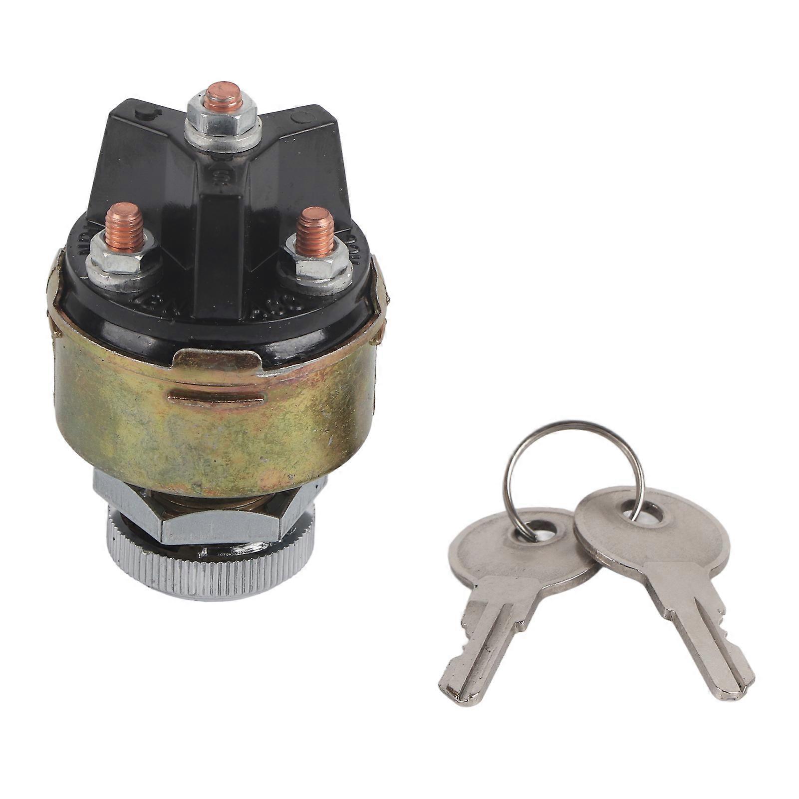Universal Ignition Switch Assembly with 2 Keys for Car Truck Trailer