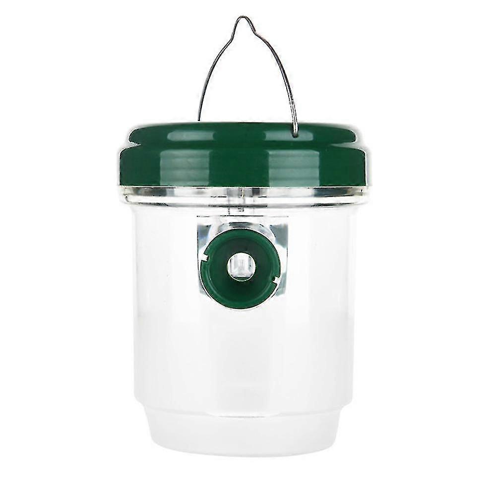 Solar Wasp Traps Outdoor Solar Powered Wasp Cather Hanging With Light Reusable Bee Trap