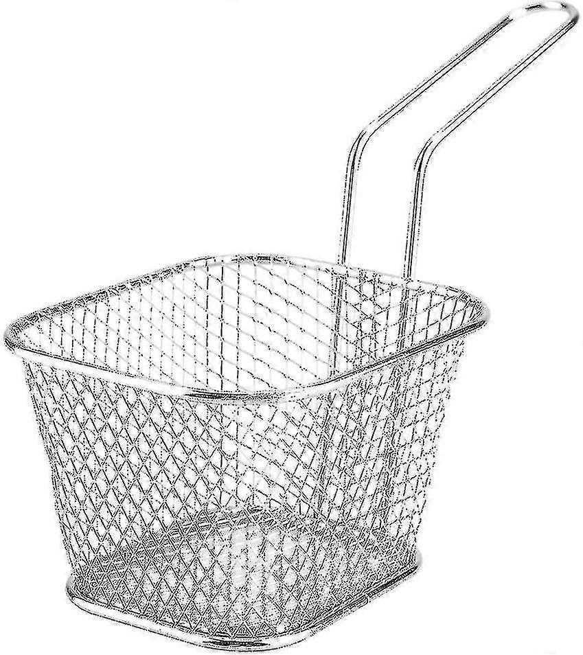 Frying Basket, 1 Piece, Silver