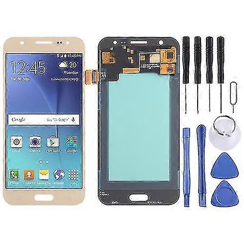 Oled Material Lcd Screen And Digitizer Full Assembly compatible with Samsung Galaxy J5 Sm-j500(gold)