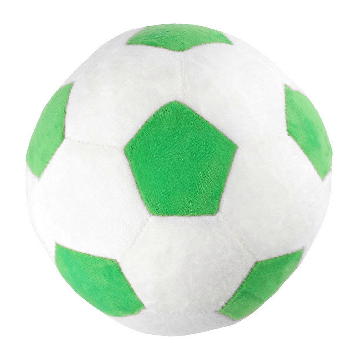 Multifunctional Football Playthings Soccer Stuffed Toy Plush Football Toy Football Shape Throw Pillow Green