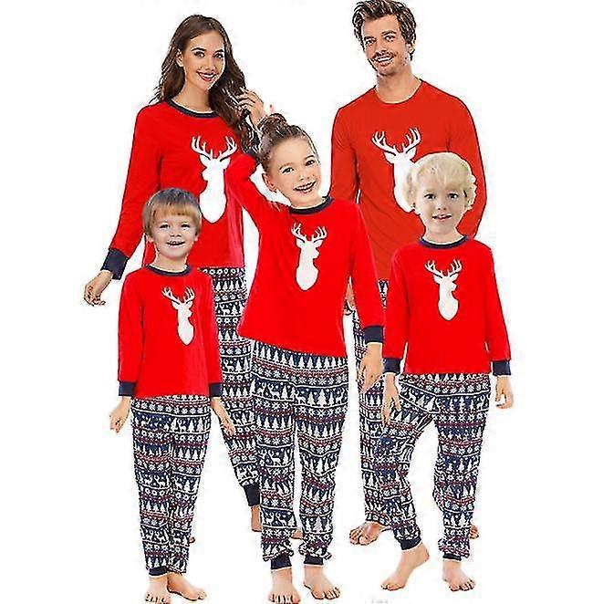 Jul Familie Pyjamas Matchende sett, jul Pjs For Family