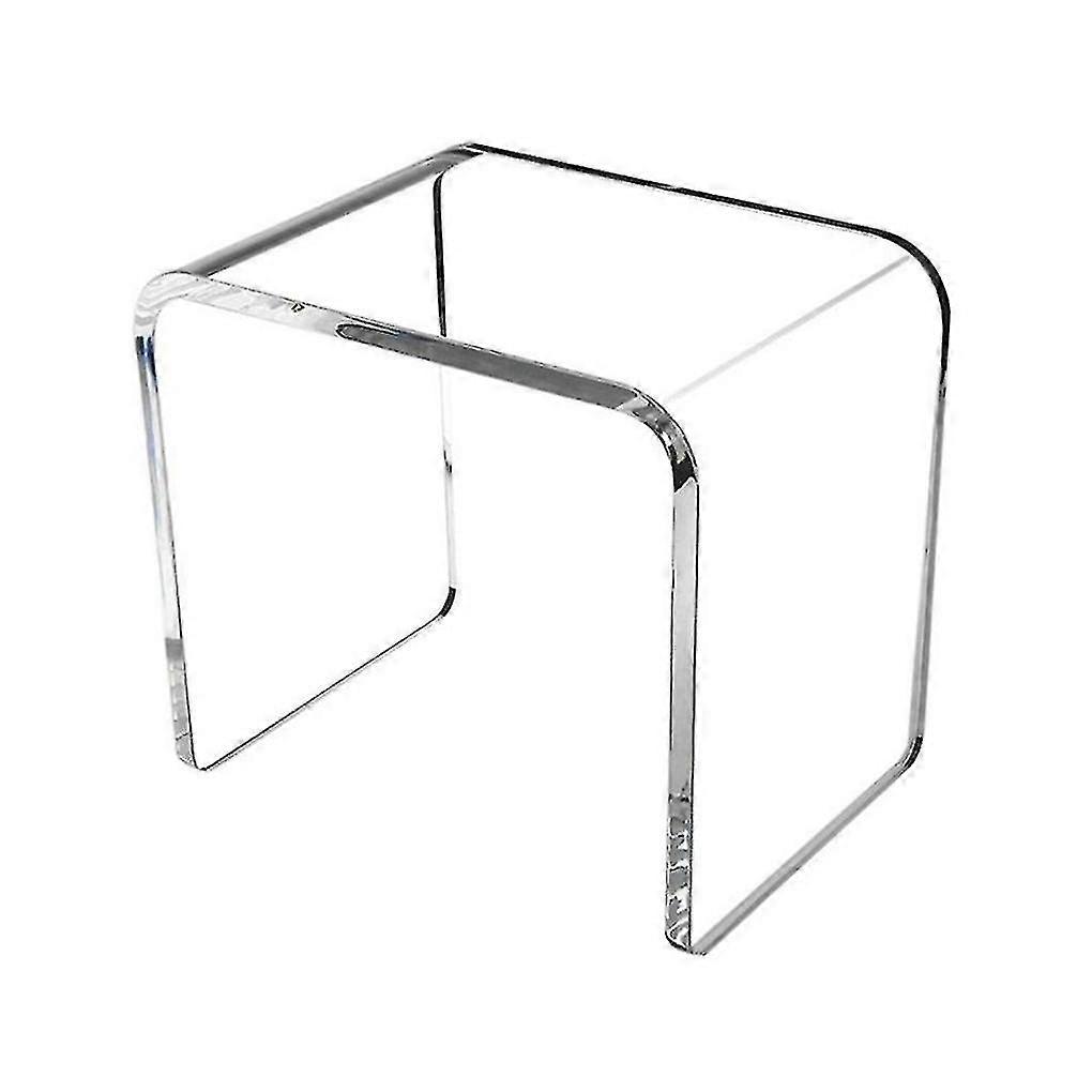 Modern Transparent Acrylic Stool Durable And Stable Shoe Changing