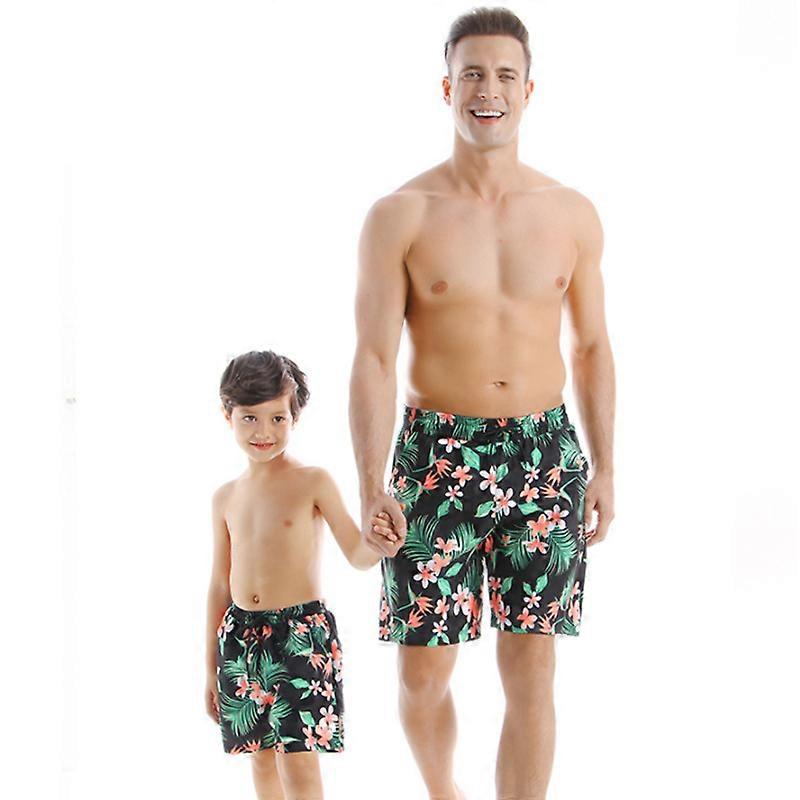 Miesten vanhemman ja lapsen uimapuvut Nopea kuiva ranta Shortsit Lasten uimapuvut