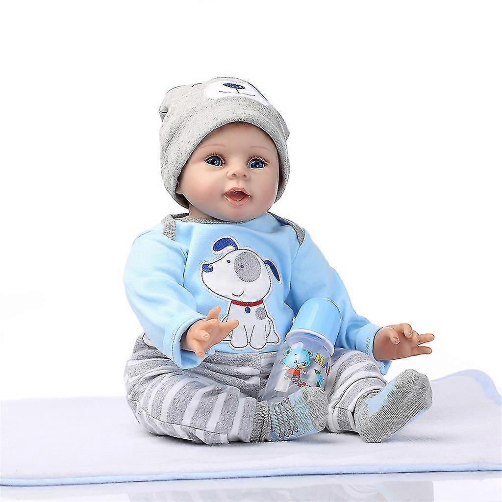 Reborn Baby Doll Soft Simulation Silicone Vinyl Cloth Body
