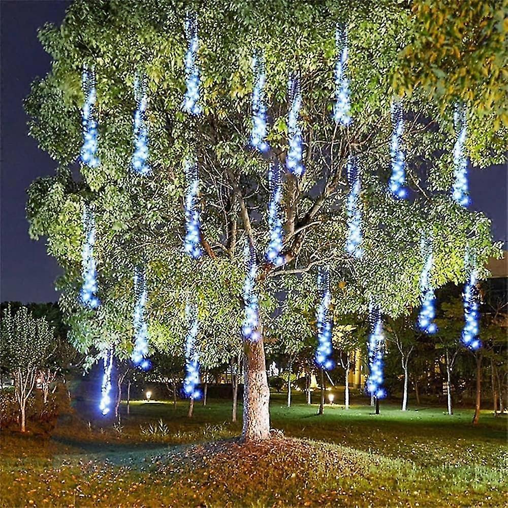 Meteor Shower Rain Lights Outdoor Christmas Hanging Firecracker String Light Snow Falling Raindrop I