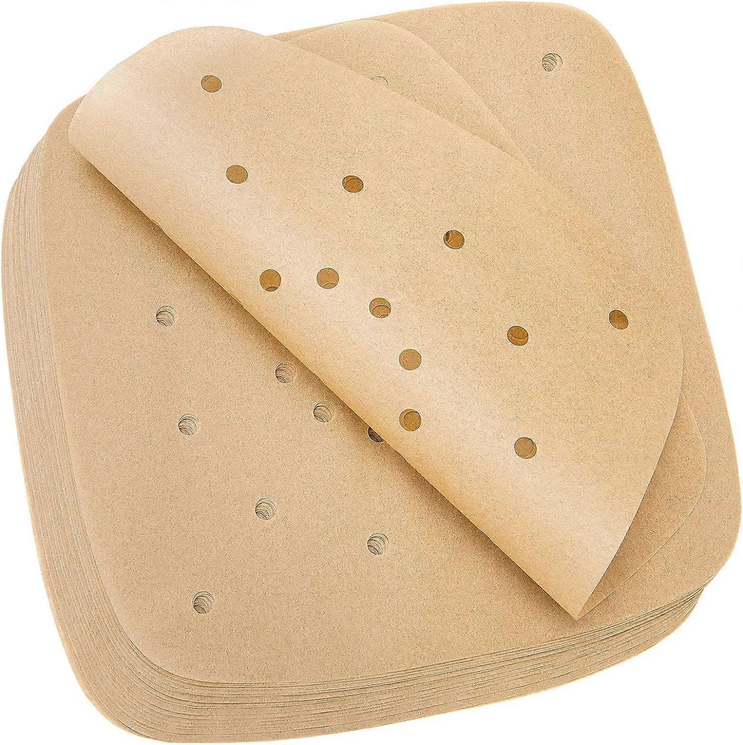Air Fryer Liners, Premium Perforated Parchment Papers for Easy Cleanup