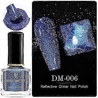Kvicksandglitter naglar har ingen bakning, icke-skalbar explosion blinkande och diamant nagellack, form -4